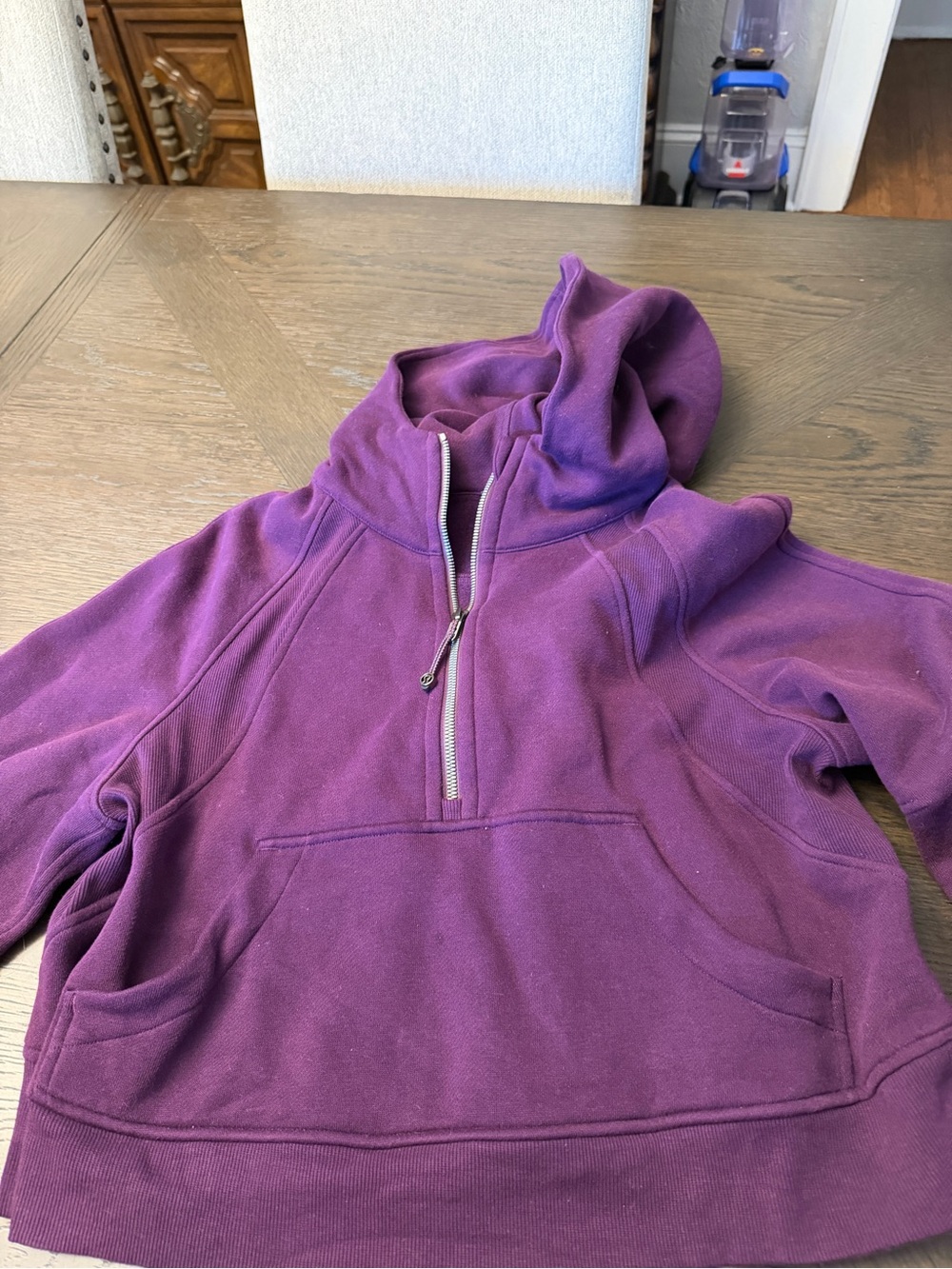 lululemon athletica Purple Half-Zip Hoodie Pullover